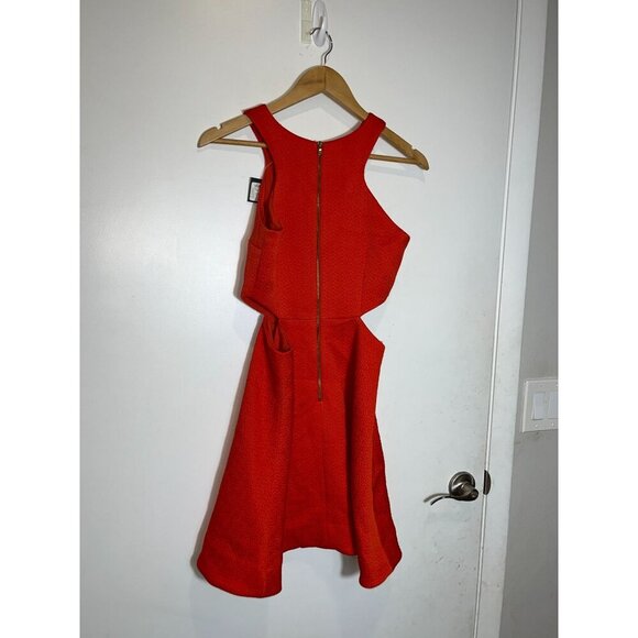 NWT Club Monaco Taika Dress Robe in Red Chilli pepper Women size 2 - Picture 7 of 11